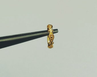 Gold nose ring, nose gold hoop , gold plated nose ring, nose ring, Indian nose gold ring, nose hoop, tribal nose ring, tribal nose hoop