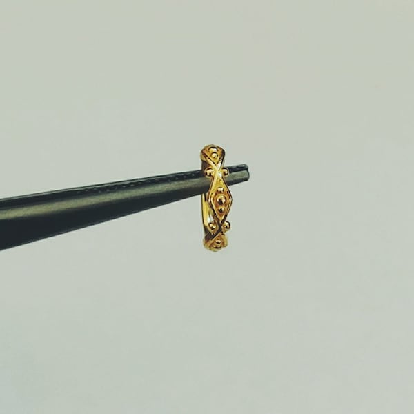 Anillo de nariz de oro, aro de nariz de oro, anillo de nariz chapado en oro, anillo de nariz, anillo de nariz de oro indio, aro de nariz, anillo de nariz tribal, aro de nariz tribal