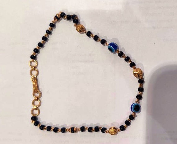22k Gold Evil Eye Bracelet-evil Eye 
