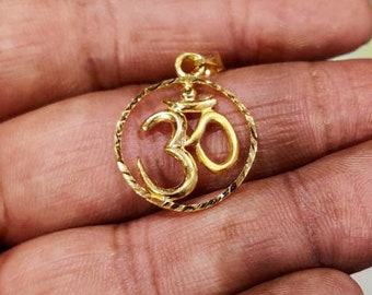Buy 22k Gold Om Pendant Online In India 