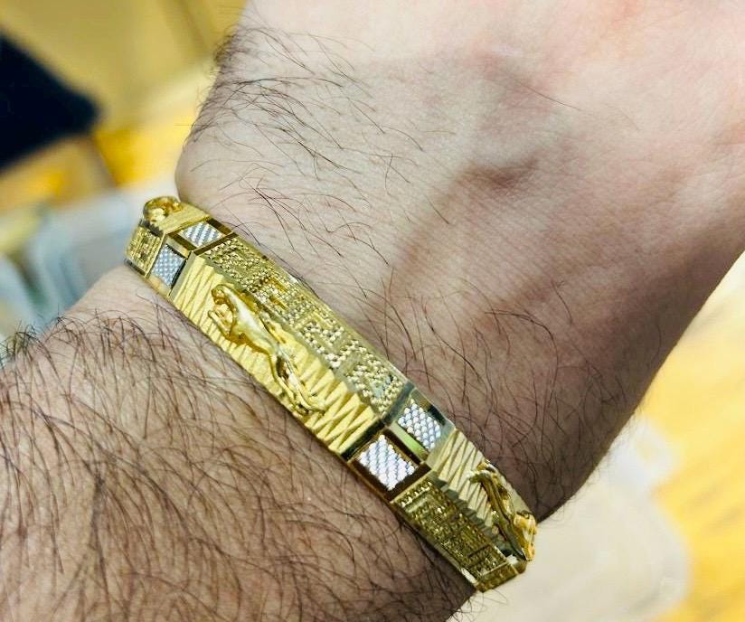 22k Solid Gold Bangle-solid Gold Rajwada Bangle- Gold Bangle