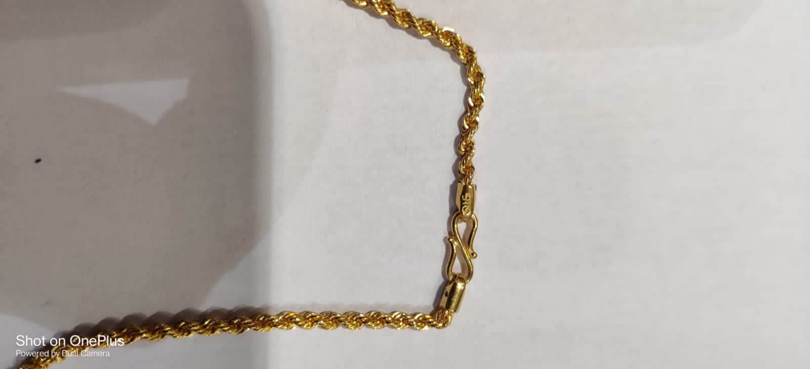 22k Solid Gold Rope Chainrope Design Gold Chain Indian Gold Etsy