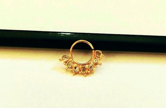 Polki nose shop ring