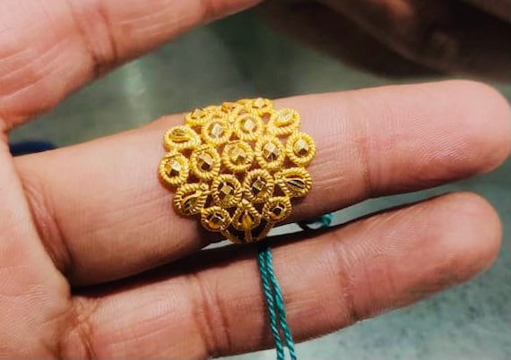 22k solid gold on sale ring