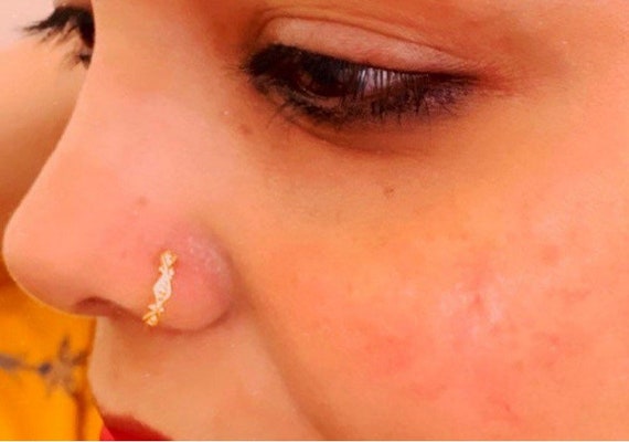 22k Solid Gold Nose Septum nose Gold Hoopgold Nose 