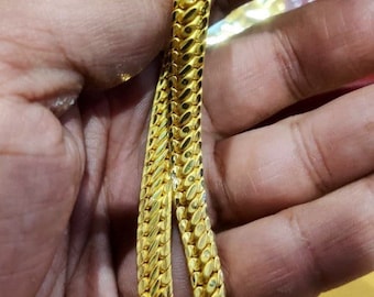 22k Gold Solid Chain Bracelet-Unisex Solid Gold Bracelet-Chain style Bracelet-Stylish Antique Chain Unisex Bracelet-Indian Design Bracelet