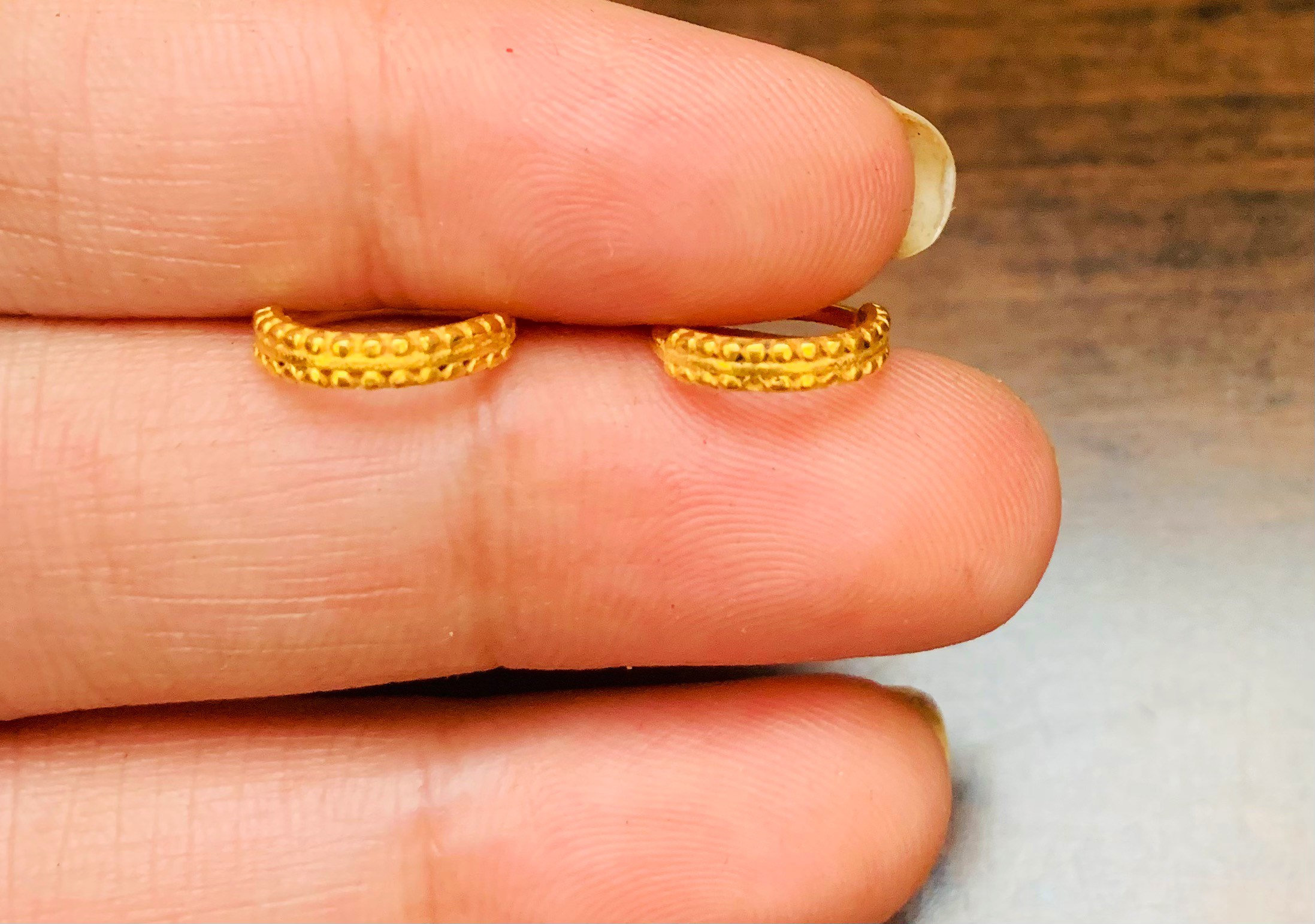 22k Solid Gold Tiny Hoopstragus Solid Gold Hoopcartilage Etsy Australia