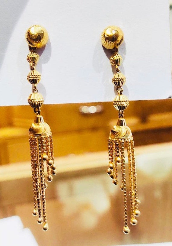 Buy VINAYAK JEWELLERS Long Chain Earrings Threader Earrings Long Dangle Earrings  Chain Length Earring for Women (LEarringSet-15) at Amazon.in