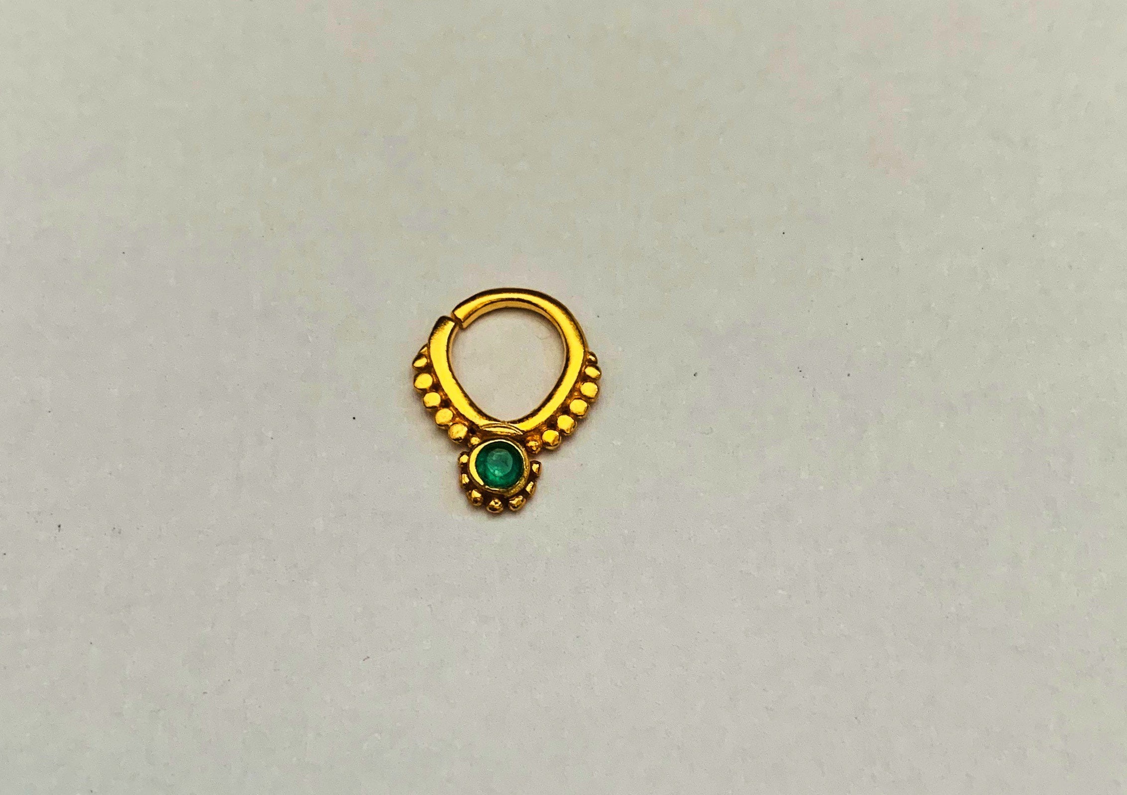 Gold Nose Ring Solid Gold Nose Ring Indian Nose Ring Etsy