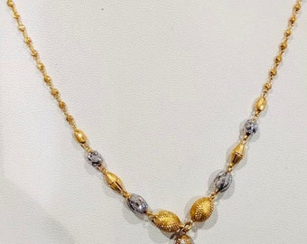 22k Solid Gold Ball chain- 10.93 gram gold chain- Indian Gold chain-Indian gold jewellery hallmark gold chain-22k gold jewellery-Gold Chain