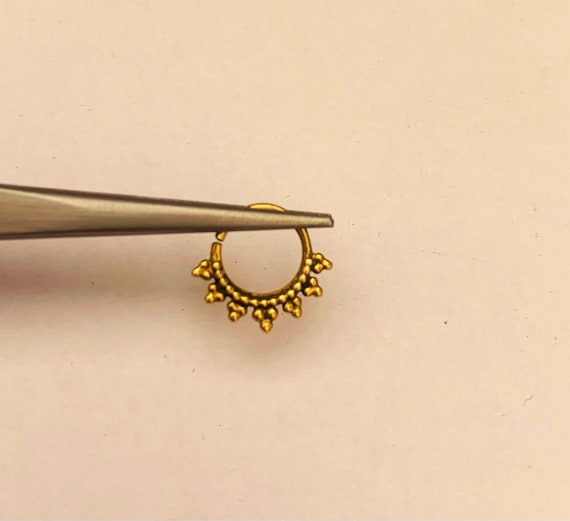 Gold nose ring best sale 22k