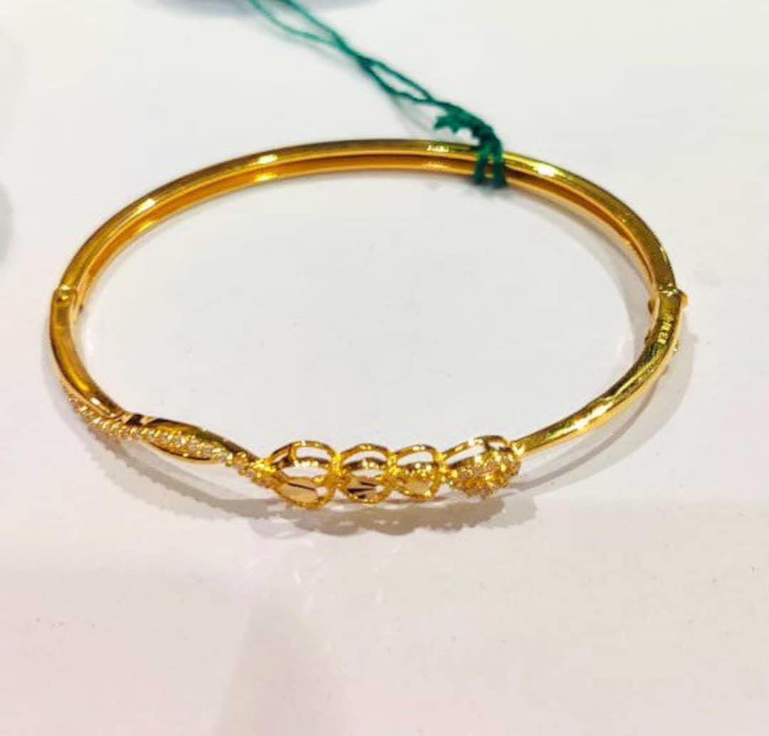 22k Gold Bangle Bracelet22k Solid Gold Bangleindian Gold Banglesolid
