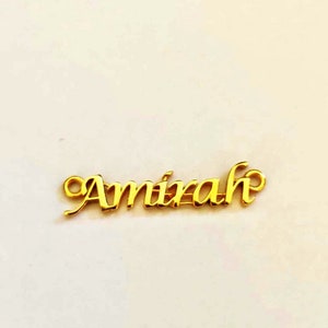 22k Solid Gold Personalised Name Necklace, Dainty Gold Name Necklace, Custom Name Pendant, Perfect Gift for Loved Ones, Solid Gold Pendant