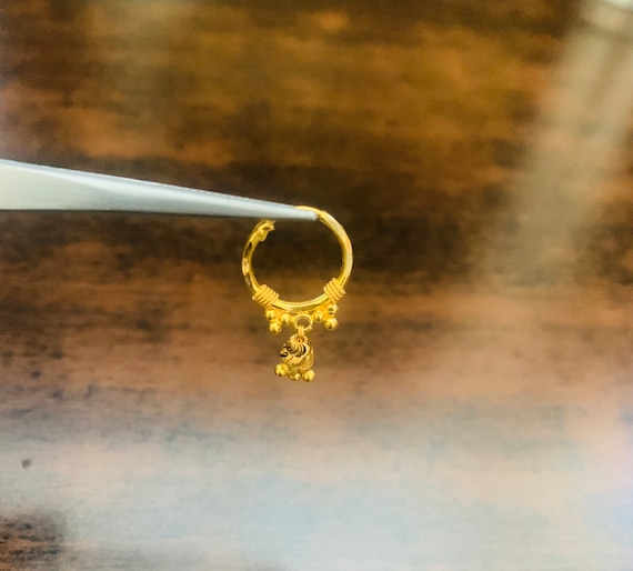 Nose ring 22k online gold
