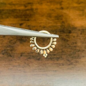 Sterling Silver indian nose ring-Indian Nose ring-Small Nose Hoop-Rajasthani Nose jewellery-Indian nose Hoop-Tribal Nose Ring