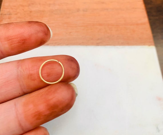 Nose ring shop plain gold