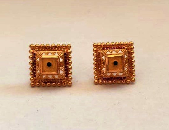 Simple Hoop Earrings in Gold Statement Fashion Jewelry for Women –  www.MyBodiArt.com | Pretty jewelry necklaces, Simple gold earrings, Simple  jewelry earrings
