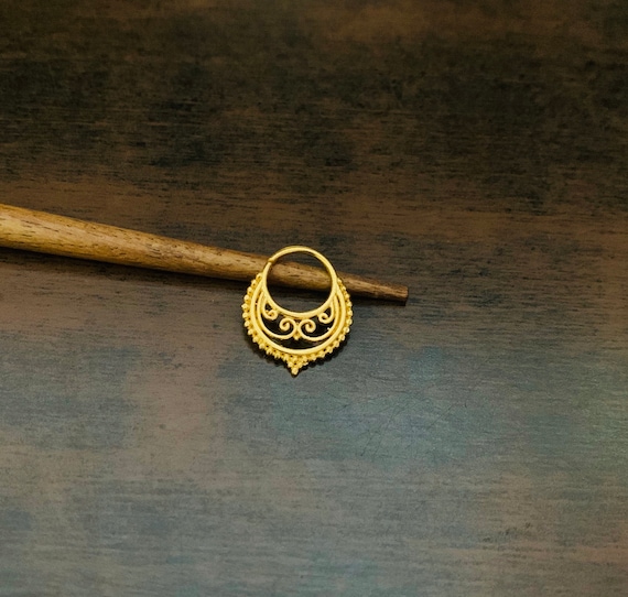 Gold Nose Ring Nose Gold Hoop Gold Plated Nose Ring Nose Ring