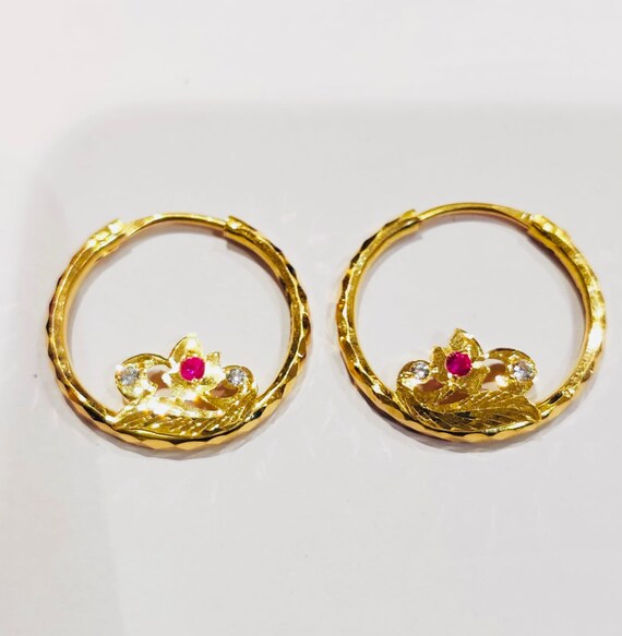 24ct Marwari Only 582 gm  Earrings Jewelry Style