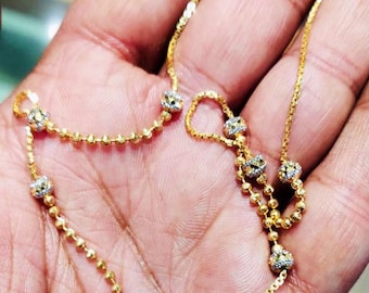 Buy Gold Ball Chain Online In India 