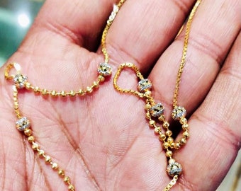 Dd balls gold chain discount