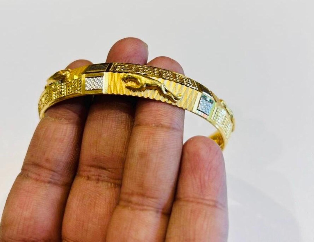 22k Solid Gold Bangle-solid Gold Rajwada Bangle- Gold Bangle