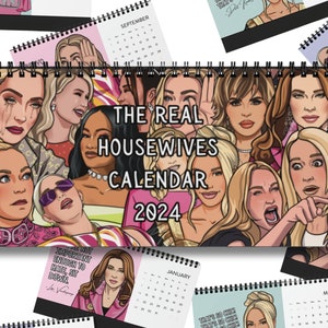 Real Housewives Desk Calendar 2024 | Featuring The Real Housewives of Beverly Hills | Bravo TV RHOBH Gift | Pop Culture Merch