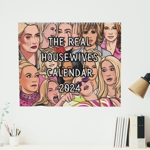 Real Housewives Calendar 2024 | Featuring The Real Housewives of Beverly Hills | Bravo TV RHOBH Gift | Pop Culture Merch