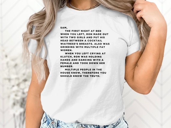 Jersey Shore Sammi Sweetheart Letter T Shirt Jersey Shore Sammi Sweetheart Letter T Shirt