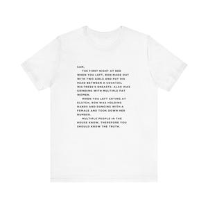 Jersey Shore The Note Tee - Camiseta unissex, presente de brincadeira para fãs, camiseta engraçada Jersey Shore, design Snooki e Jwoww, produtos de programas de TV
