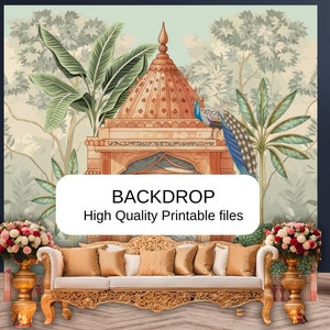 Wedding Back Drops | Indian Wedding Digital Backdrop | Decor Backdrop | Printable Backdrop | Size Customization Available