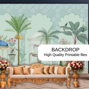 Wedding Back Drops | Indian Wedding Digital Backdrop | Decor Backdrop | Printable Backdrop | Size Customization Available
