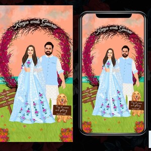 Custom Wedding Invitation Save the Date, Indian Wedding Whatsapp Invite Save the Date, Indian Wedding SAVE THE DATE invitation card Template