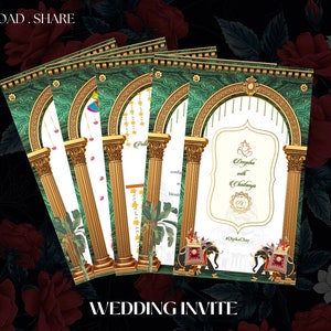 Tamil Wedding invites & Tamil wedding cards, South Indian Wedding invitation as Tamil Wedding invitations, South Indian invitations Tamil