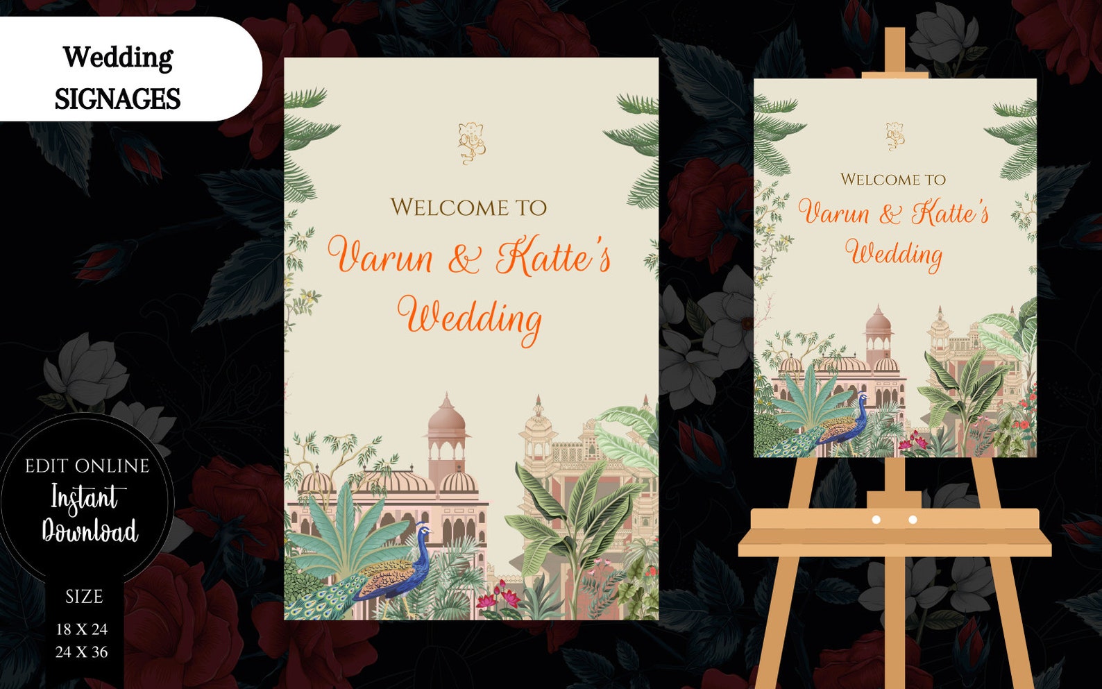 Hindu Wedding Ceremony Sign Bridal, Phera Welcome Sign as Indian ...