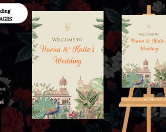 Buy Indian Wedding Welcome Board as Hindu Welcome Signage, Hindu ...