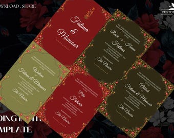 Muslim Wedding Invite Shaadi as lslamic Digital invites Wedding, Wedding invitation Muslim & Islamic invitations Muslim invitations Nikkah