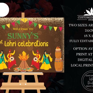 Letreros de Lohri Party como letreros de bienvenida de Lohri, letreros de bienvenida de Lohri y carteles de Lohri, decoración de Lohri como letrero de bienvenida a Lohri, letreros de decoración de Lohri