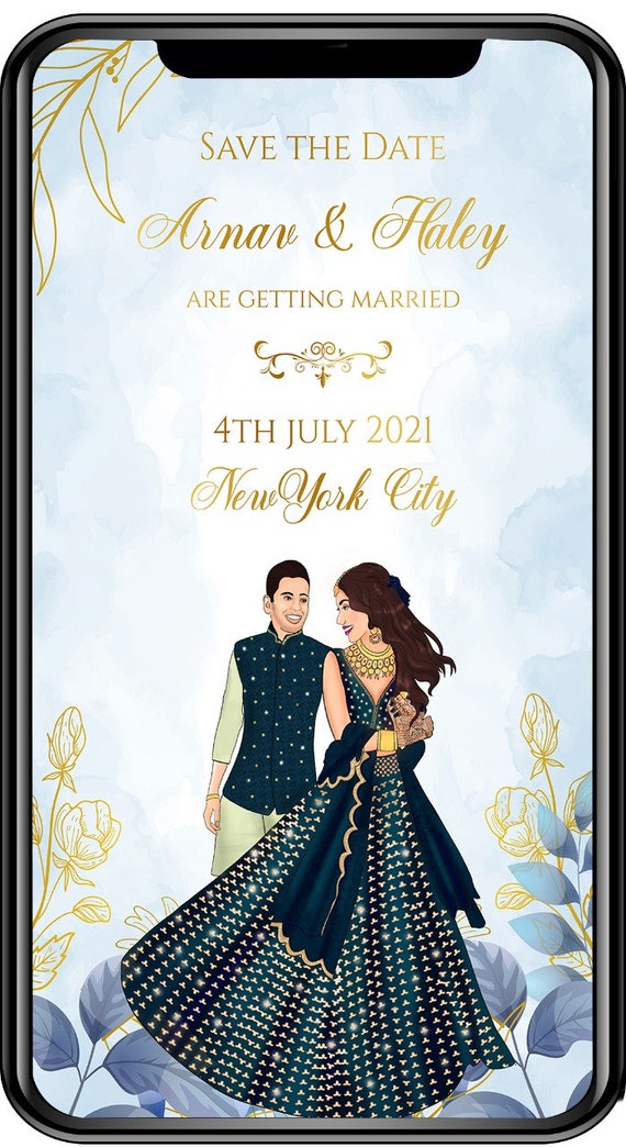 Save the date template indian wedding free | Beachweddingtips.com