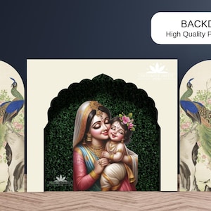 Wedding Back Drops | Indian Wedding Digital Backdrop | Decor Backdrop | Printable Backdrop | Size Customization Available