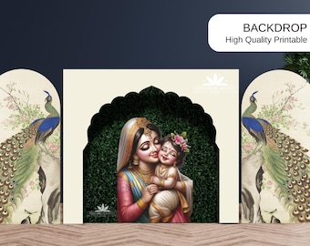 Wedding Back Drops | Indian Wedding Digital Backdrop | Decor Backdrop | Printable Backdrop | Size Customization Available