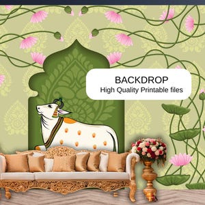 Wedding Back Drops | Indian Wedding Digital Backdrop | Decor Backdrop | Printable Backdrop | Size Customization Available