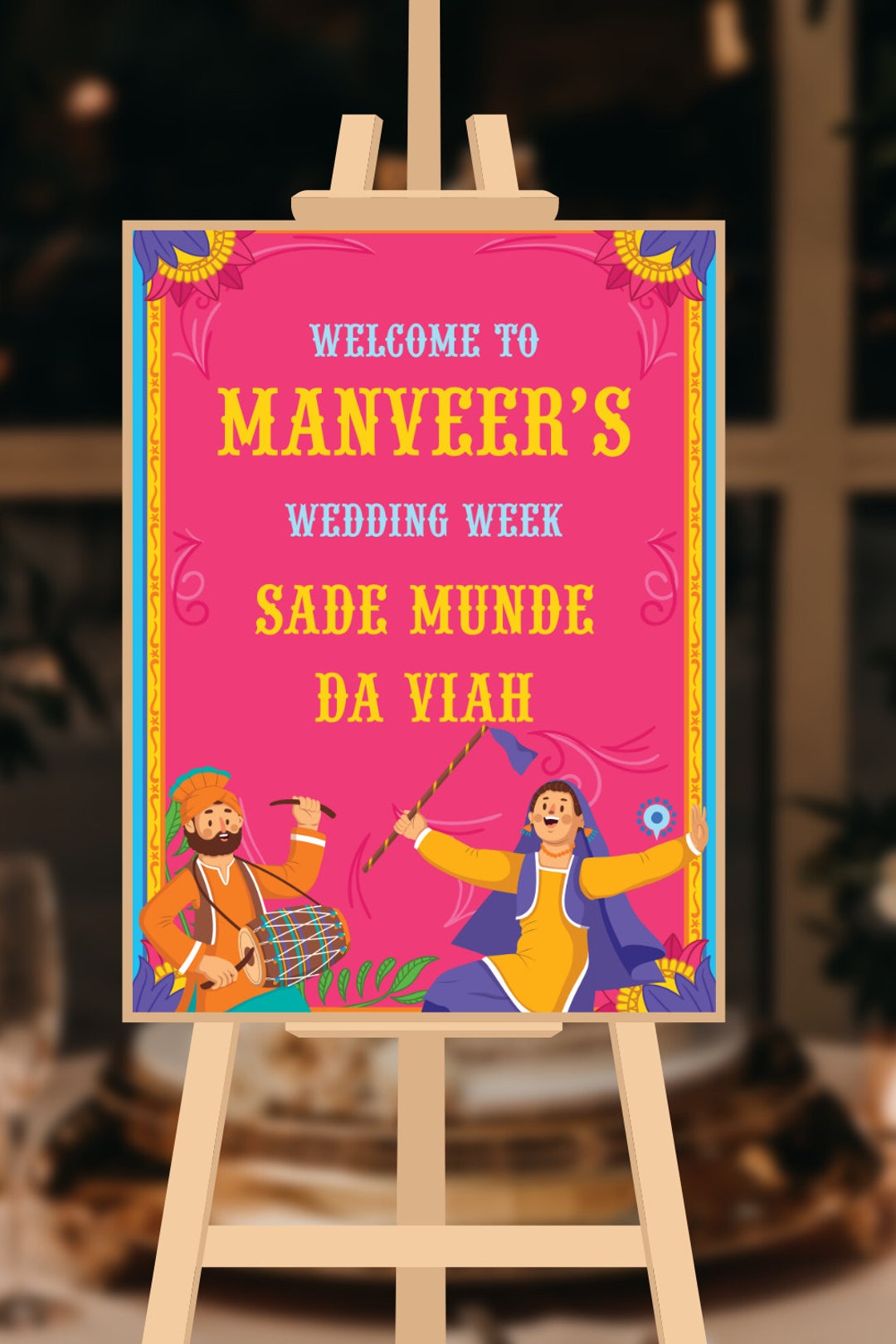 Sade Munde Da Viah, Punjabi Welcome Signs Sikh Welcome Signs