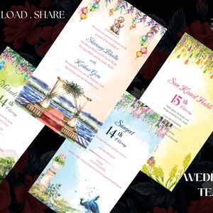 Indian Wedding Digital Invite as Indian Wedding invitation card Hindu, Indian invite template & Indian invitations Hindu Wedding card Indian