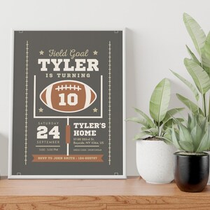 EDITABLE Sports Invitation, Rugby Birthday Invitation, Football Invitation, Sports Invitation Template, Soccer Invitation, Rugby Invite Card