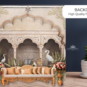 Wedding Back Drops | Indian Wedding Digital Backdrop | Decor Backdrop | Printable Backdrop | Size Customization Available