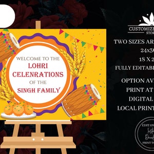 Letreros de Lohri Party como letreros de bienvenida de Lohri, letreros de bienvenida de Lohri y carteles de Lohri, decoración de Lohri como letrero de bienvenida a Lohri, letreros de decoración de Lohri