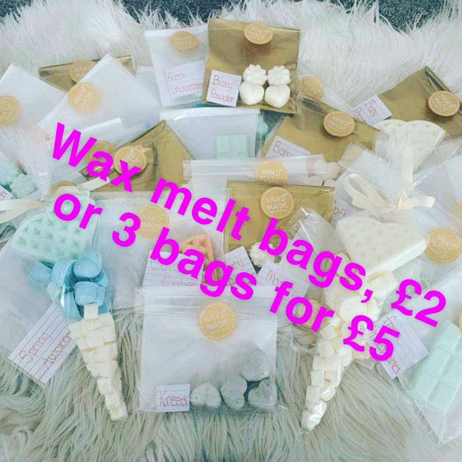 Wax melt bags 4 mini melts 1 mini snapbar or a waffle x Etsy