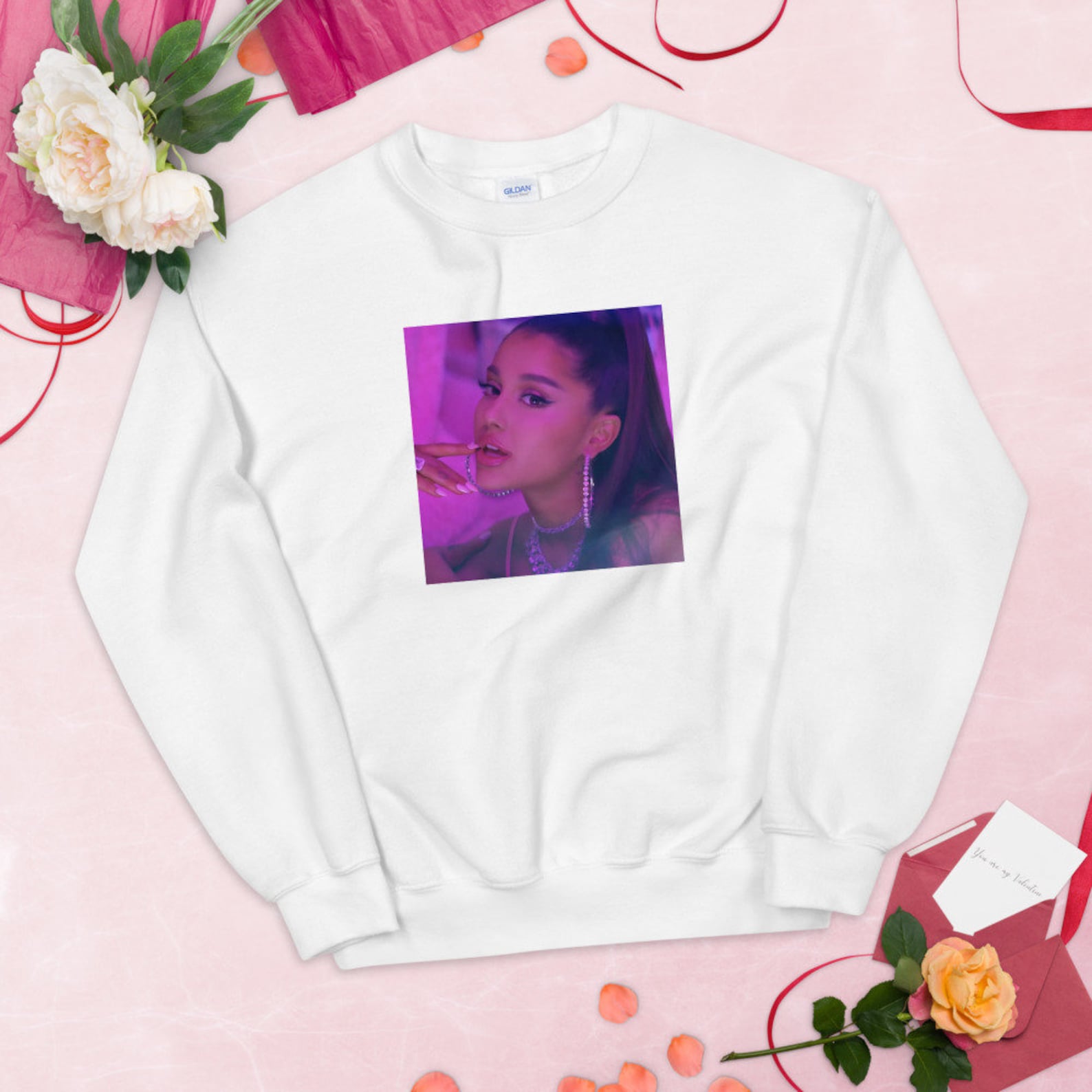 Ariana Grande Merch 7 rings sweatshirt Etsy