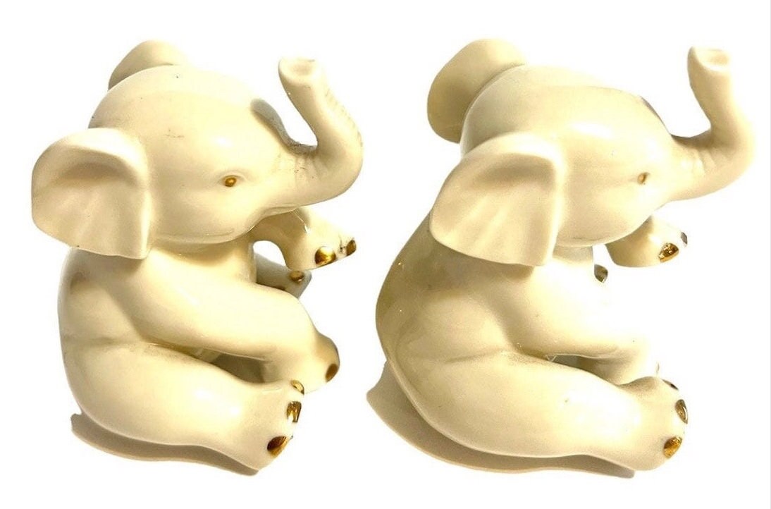 Vintage Lenox Elephant Figurines Elephants Figurines Lenox Etsy